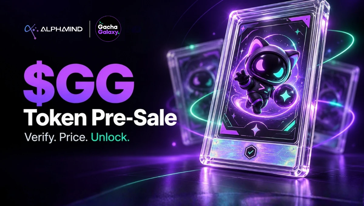 Gacha Galaxy $GG token presale on AlphaMind — Verify. Price. Unlock.